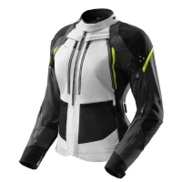 Куртка текстильная женская REBELHORN HARDY 3.0 BLACK LIGHT GREY FLUO YELLOW