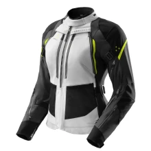 Куртка текстильная женская REBELHORN HARDY 3.0 BLACK LIGHT GREY FLUO YELLOW