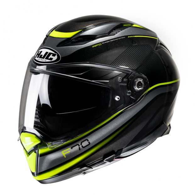 Шлем HJC F70 DIWEN BLACK/YELLOW
