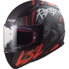 Шлем LS2 FF353 RAPID RAVEN BLACK RED