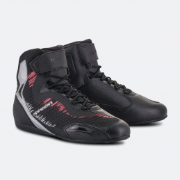 Ботинки ALPINESTARS LADY STELLA FASTER-3 RIDEKNIT BLACK/SILVER/DIVA PINK