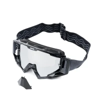 Очки IMX SAND GRAPHIC BLACK GLOSS/GREY - Визор SILVER IRIDIUM + CLEAR (2 SZYBY W ZESTAWIE)