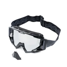 Очки IMX SAND GRAPHIC BLACK GLOSS/GREY - Визор SILVER IRIDIUM + CLEAR (2 SZYBY W ZESTAWIE)