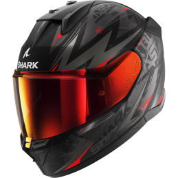 Шлем SHARK D-SKWAL 3 BLAST-R Mat BLACK GREY RED
