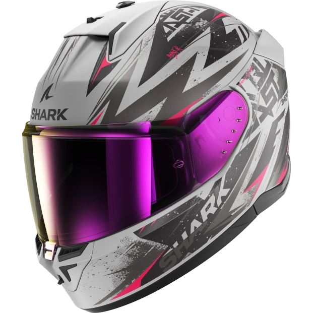 Шлем SHARK D-SKWAL 3 BLAST-R Mat GREY BLACK RED
