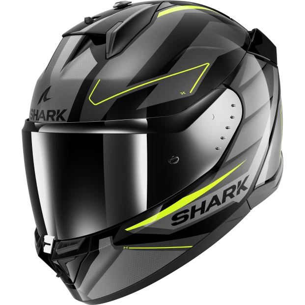 Шлем SHARK D-SKWAL 3 SIZLER BLACK GREY YELLOW