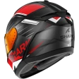 Шлем SHARK RIDILL 2 BERSEK BLACK WHITE RED