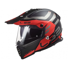 Шлем LS2 MX436 PIONEER EVO ADVENTURER MATT BLACK ORANGE