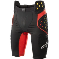 Шорты с защитой для мотоциклистов ALPINESTARS BIONIC PRO BLACK/RED