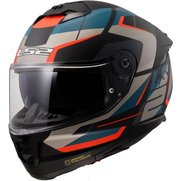 Шлем LS2 FF808 STREAM II ROAD M.BLACK BLUE-06