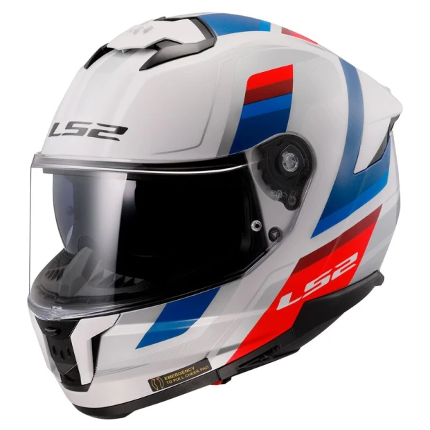 Шлем LS2 FF808 STREAM II VINTAGE WHITE BLUE RED-06