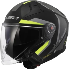 Шлем LS2 OF603 INFINITY II FOCUS M.BLACK H-V YELL.-06