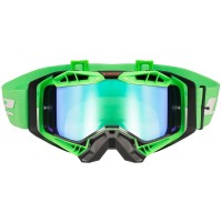 Очки LS2 AURA PRO GOGGLE BLACK H-V GREEN WITH IRIDIUM VISOR 