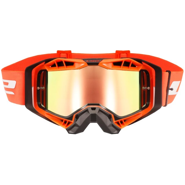 Очки LS2 AURA PRO GOGGLE BLACK ORANGE WITH IRIDIUM VISOR 