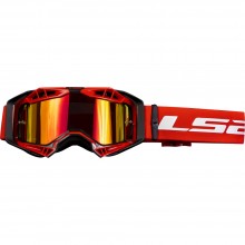 Очки LS2 AURA PRO GOGGLE BLACK RED WITH IRIDIUM VISOR 