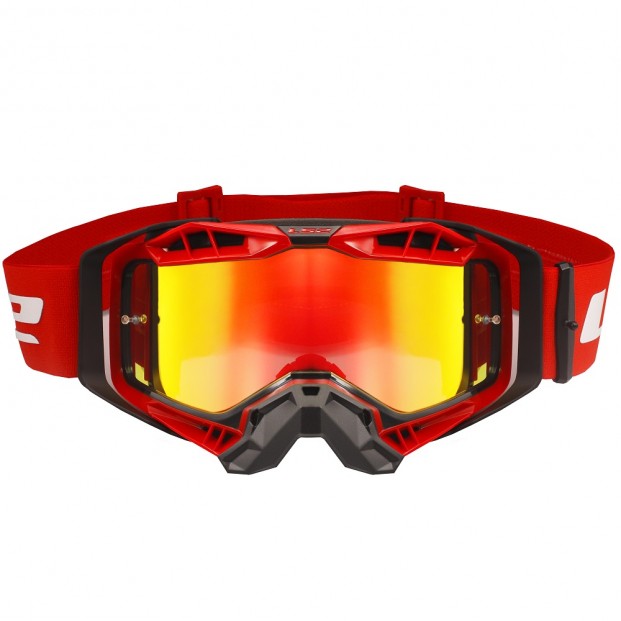 Очки LS2 AURA PRO GOGGLE BLACK RED WITH IRIDIUM VISOR 