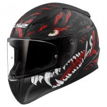 Мотоциклетный шлем LS2 FF353 RAPID II KAIJU M.BLACK RED WHITE-06