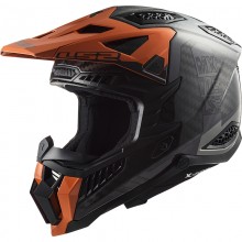 Мотоциклетный шлем LS2 MX703 C X-FORCE VICTORY TITANIUM ORANGE-06