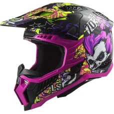 Шлем LS2 MX703 C X-FORCE FIRESKULL VIOLET-06