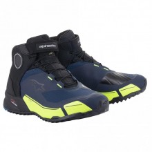 Ботинки ALPINESTARS CR-X DRYSTAR RIDING BLACK/DARK BLUE/FLUO YELLOW