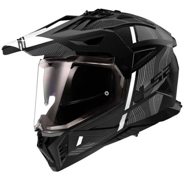 Шлем LS2 MX702 PIONEER II HILL MATT BLACK WHITE-06