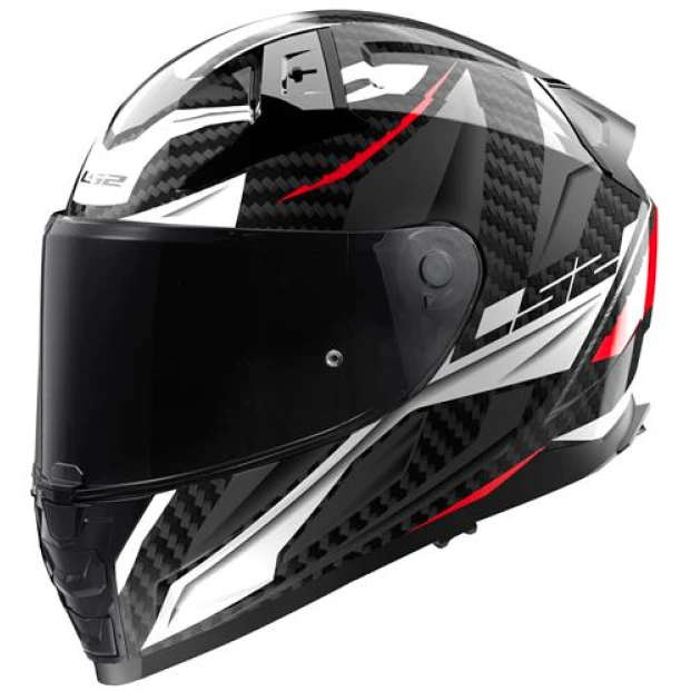 Шлем LS2 FF811 VECTOR II CARBON SAVAGE WHITE RED GREY-06