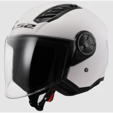 Шлем LS2 OF616 AIRFLOW II SOLID GLOSS WHITE-06