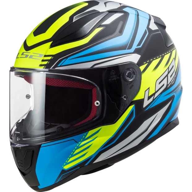 Шлем LS2 FF353 RAPID GALE MATT BLACK BLUE YEL.