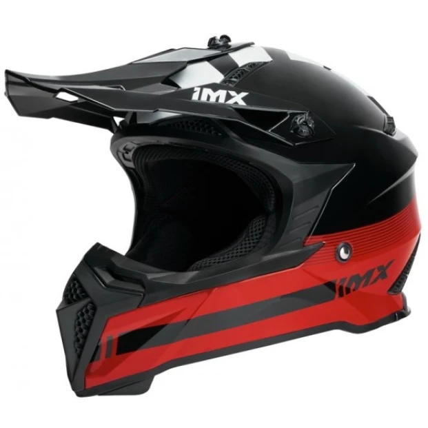 Шлем IMX FMX-02 BLACK/RED/WHITE GLOSS
