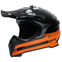 Шлем IMX FMX-02 BLACK/ORANGE/WHITE GLOSS