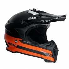 Шлем IMX FMX-02 BLACK/ORANGE/WHITE GLOSS