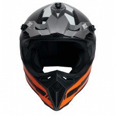 Шлем IMX FMX-02 BLACK/ORANGE/WHITE GLOSS