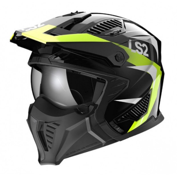 Шлем LS2 OF606 DRIFTER TRIALITY H-V YELLOW-06