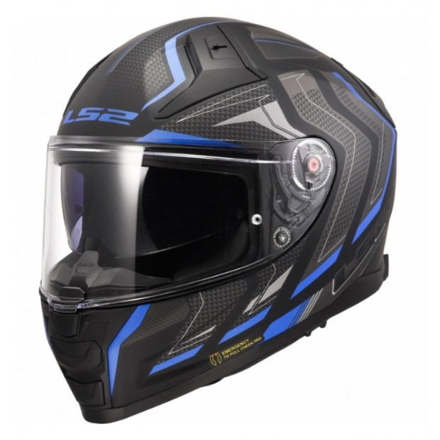 Шлем LS2 FF811 VECTOR II ALIZER M.BLACK BLUE-06