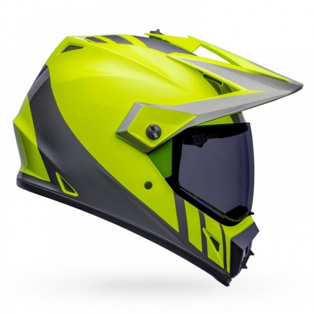 Шлем BELL MX-9 ADVENTURE MIPS DASH HI-VIZ YELLOW/GREY