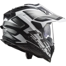 Шлем LS2 MX701 EXPLORER ALTER MATT BLACK WHITE