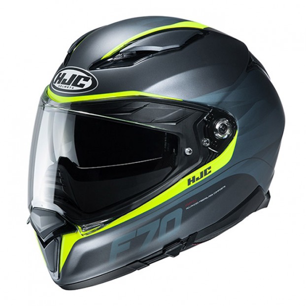 Шлем HJC F70 FERON BLACK/FLO YELLOW