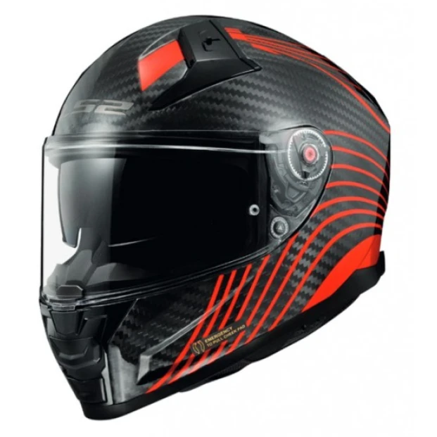 Шлем LS2 FF811 VECTOR II CARBON FLUX GL.RED-06