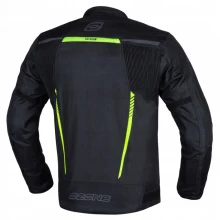 Куртка текстильная OZONE DELTA IV BLACK/FLUO YELLOW