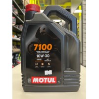 Масло Motul 7100 10W30 4T моторное,100% синтетическое для четырехтактных двигателей мотоциклолов, 4литра 113200