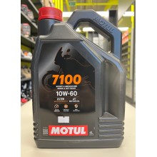 Масло Motul 7100 10W60 4T моторное, 100% синтетическое для четырехтактных двигателей мотоциклов, 4 литра 113206