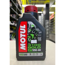 Масло Motul 3100 GOLD 10W40 4T моторное , полусинтетическое для четырехтактных двигателей мотоциклов, 1литр 113192