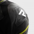 Куртка кожаная REBELHORN VELOCE BLACK/GREY/FLUO YELLOW