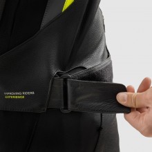 Куртка кожаная REBELHORN VELOCE BLACK/GREY/FLUO YELLOW