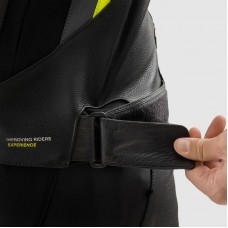 Куртка кожаная REBELHORN VELOCE BLACK/GREY/FLUO YELLOW