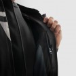 Куртка кожаная REBELHORN VELOCE BLACK/GREY/FLUO YELLOW