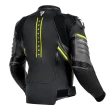 Куртка кожаная REBELHORN VELOCE BLACK/GREY/FLUO YELOW