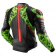 Куртка кожаная REBELHORN VELOCE CAMO BLACK/GREEN/FLUO RED
