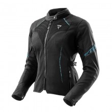 Куртка текстильная REBELHORN JAX LADY BLACK/BLUE LAGOON