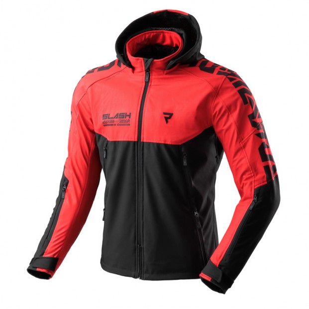 Куртка текстильная REBELHORN SLASH SPIDER BLACK/RED SOFTSHELL